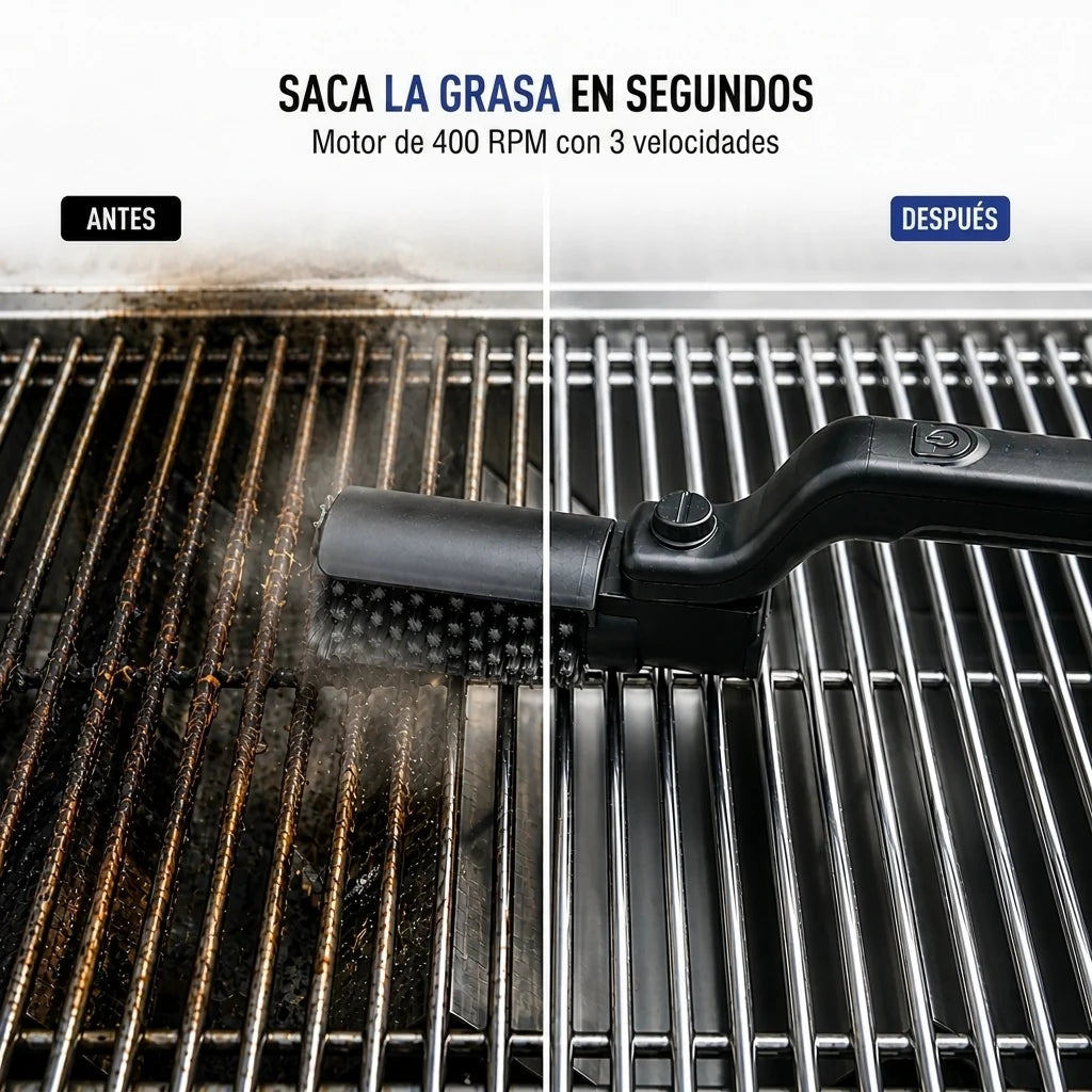 Cepillo De Limpieza De Parrilla Recargable