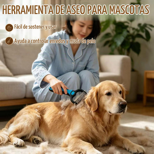 CEPILLO DESLANADOR PARA MASCOTAS