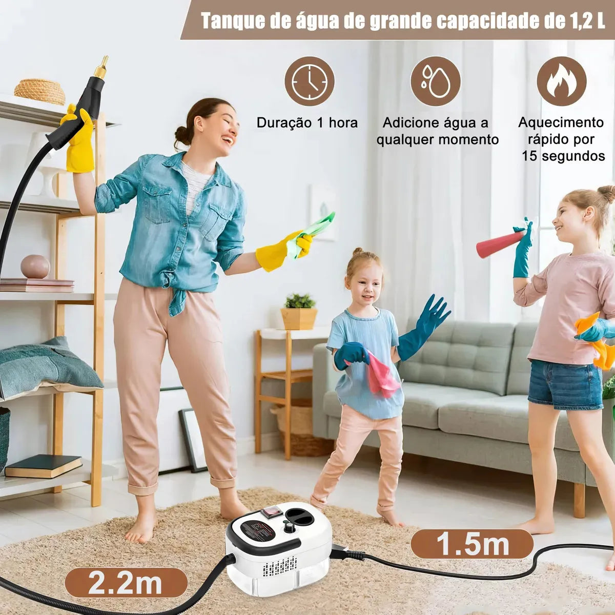 Maquina De Limpieza a Vapor 2500w