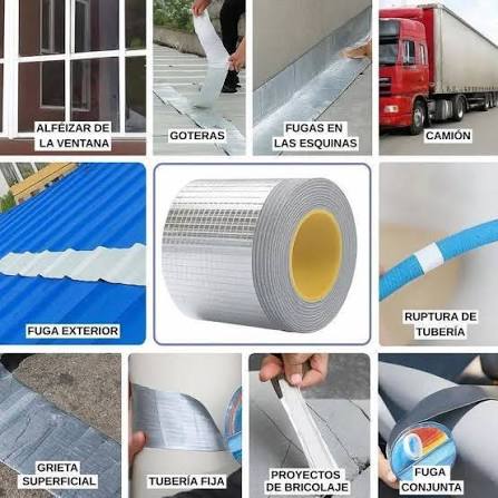 CINTA IMPERMEABLE(5CMS X 5MTS) LLEVA 2X1