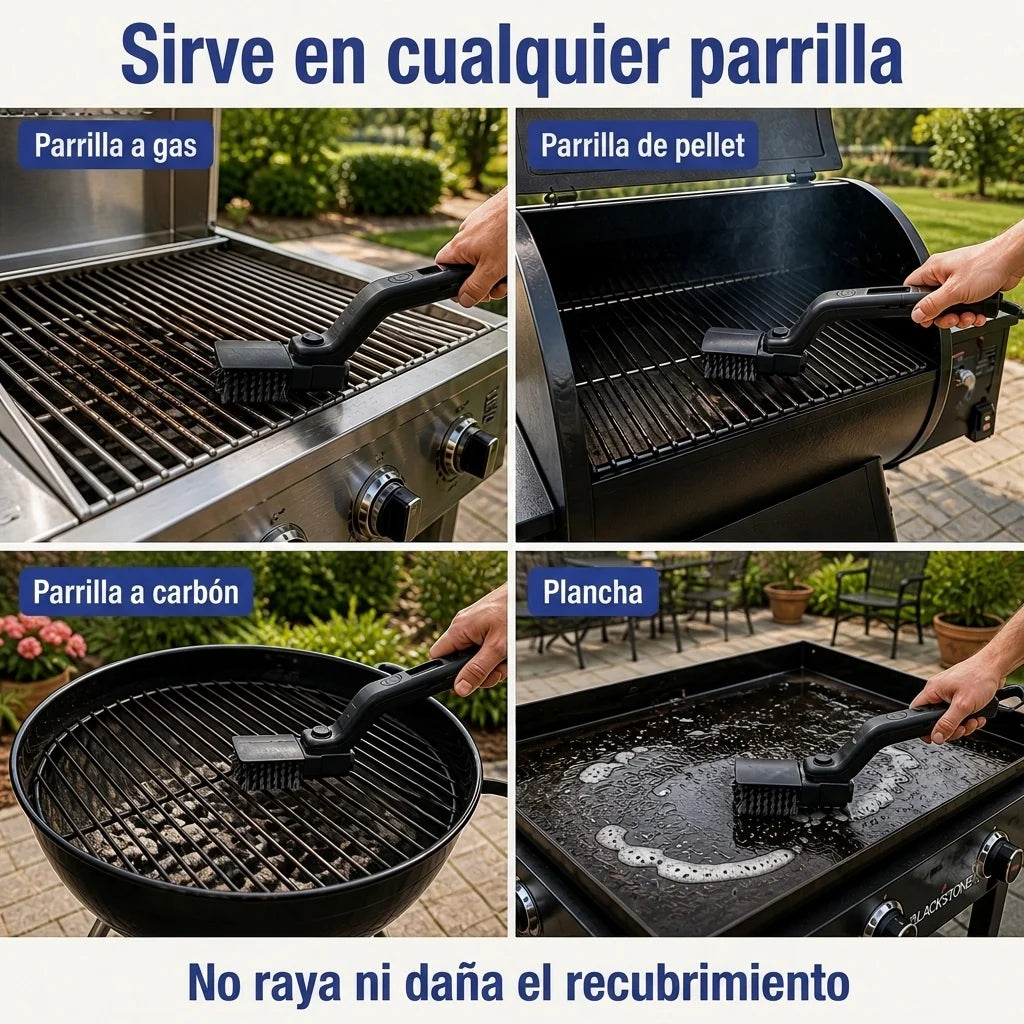 Cepillo De Limpieza De Parrilla Recargable