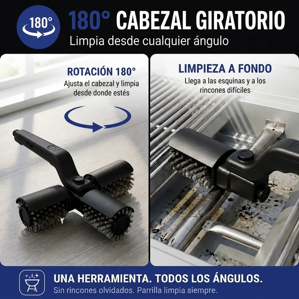 Cepillo De Limpieza De Parrilla Recargable